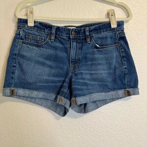 J Crew Denim Midi Cuffed Jean Shorts - 27